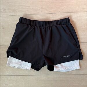 Mens YoungLA Shorts with liner medium